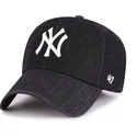 lippikset-kaareva-musta-saadettava-nauha-clean-up-lennon-new-york-yankees-mlb-47-brand