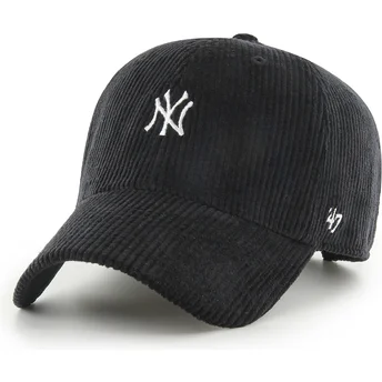 Cap kaareva black adjustable strap Clean Up Cord Base Runner New York Yankees MLB 47 Brand