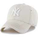 lippikset-kaareva-beige-saadettava-nauha-clean-up-weathered-mojave-new-york-yankees-mlb-47-brand