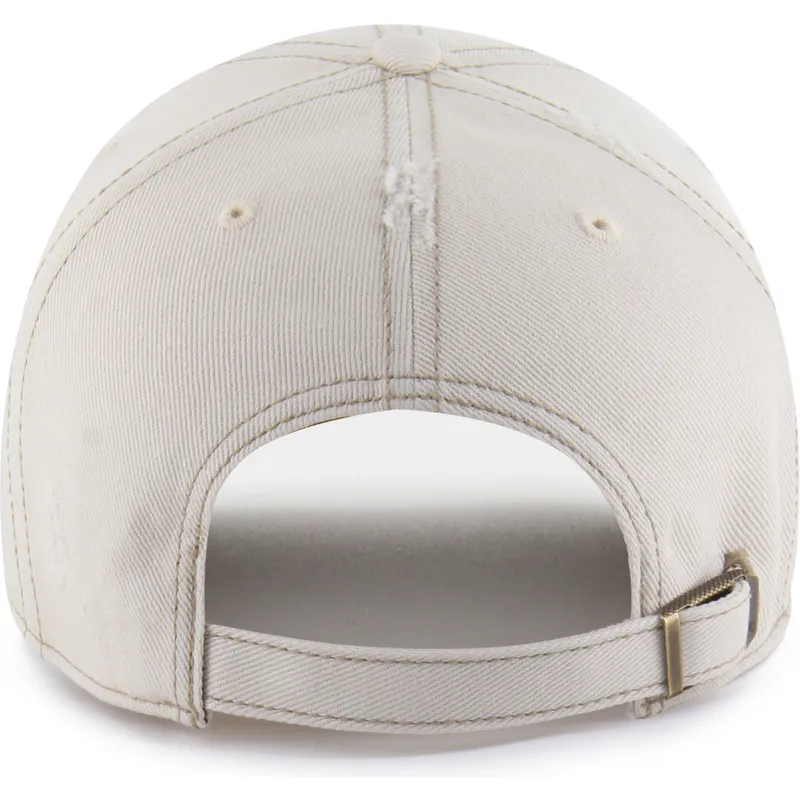 lippikset-kaareva-beige-saadettava-nauha-clean-up-weathered-mojave-new-york-yankees-mlb-47-brand