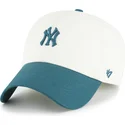 lippikset-kaareva-beige-saadettava-nauha-clean-up-contemporary-two-tone-new-york-yankees-mlb-47-brand