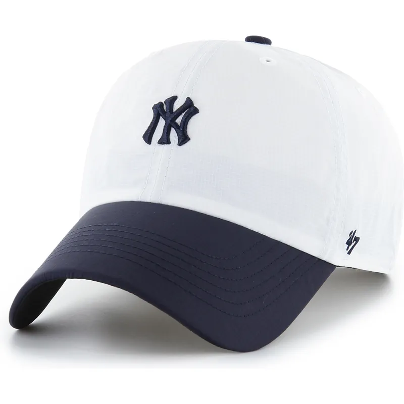 lippikset-kaareva-valkoinen-saadettava-nauha-clean-up-vista-mini-two-tone-new-york-yankees-mlb-47-brand lippikset-kaareva-valkoinen-saadettava-nauha-clean-up-vista-mini-two-tone-new-york-yankees-mlb-47-brand
