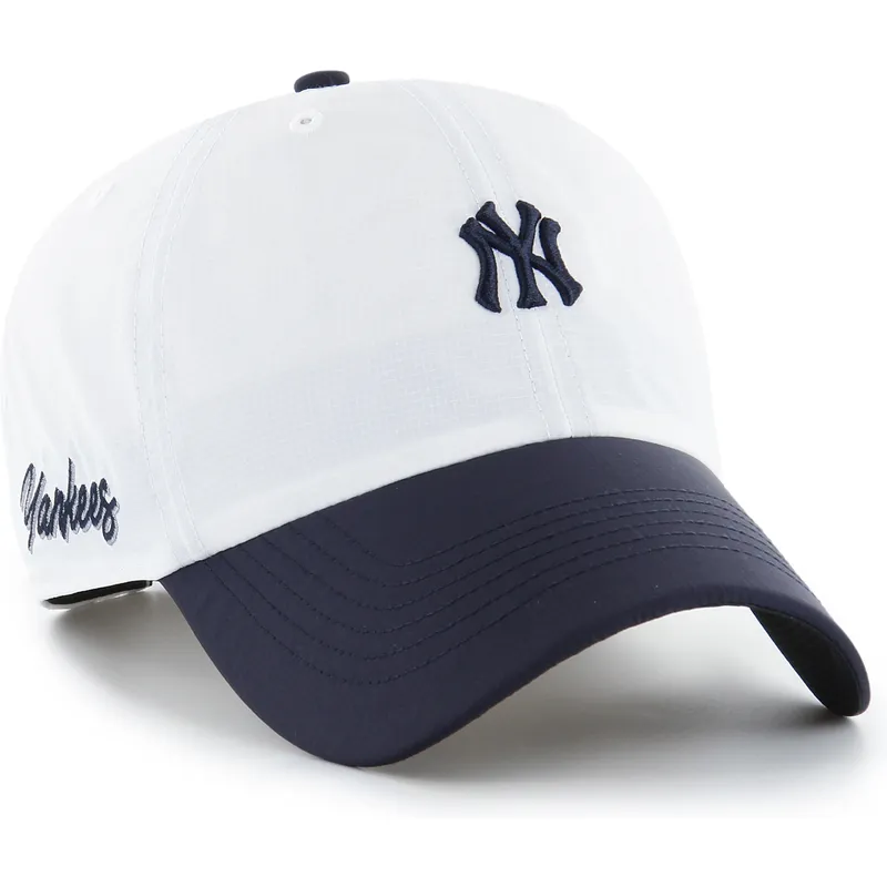 lippikset-kaareva-valkoinen-saadettava-nauha-clean-up-vista-mini-two-tone-new-york-yankees-mlb-47-brand lippikset-kaareva-valkoinen-saadettava-nauha-clean-up-vista-mini-two-tone-new-york-yankees-mlb-47-brand