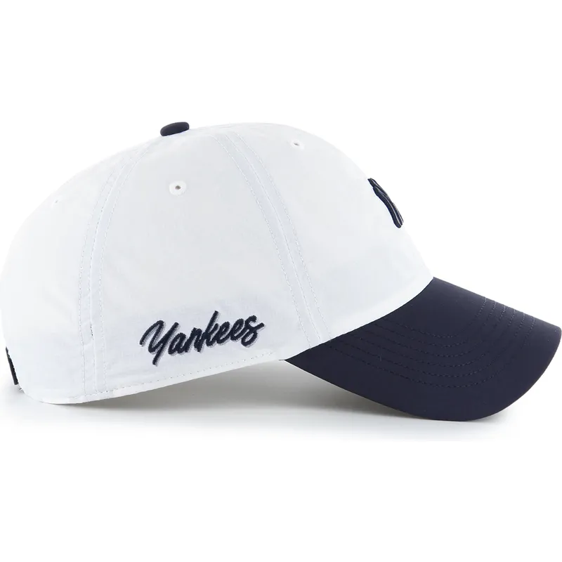 lippikset-kaareva-valkoinen-saadettava-nauha-clean-up-vista-mini-two-tone-new-york-yankees-mlb-47-brand lippikset-kaareva-valkoinen-saadettava-nauha-clean-up-vista-mini-two-tone-new-york-yankees-mlb-47-brand
