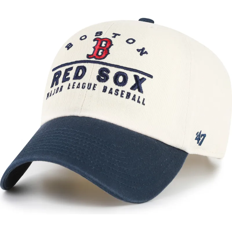 cap-kaareva-beige-adjustable-strap-clean-up-windham-boston-red-sox-mlb-47-brand cap-kaareva-beige-adjustable-strap-clean-up-windham-boston-red-sox-mlb-47-brand