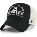 lippikset-kaareva-rekka-musta-snapback-clean-up-windham-mesh-new-york-yankees-mlb-47-brand