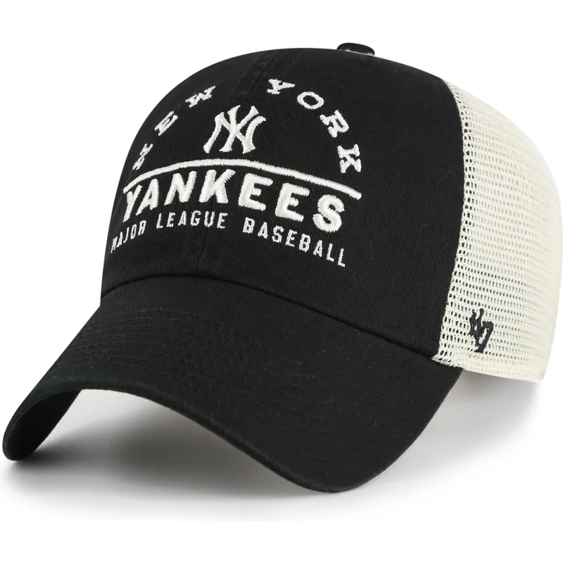 cap-kaareva-black-snapback-clean-up-windham-mesh-new-york-yankees-mlb-47-brand