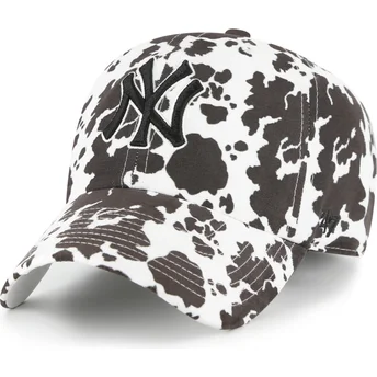 Lippikset kaareva valkoinen säädettävä nauha Clean Up Bessie New York Yankees MLB 47 Brand