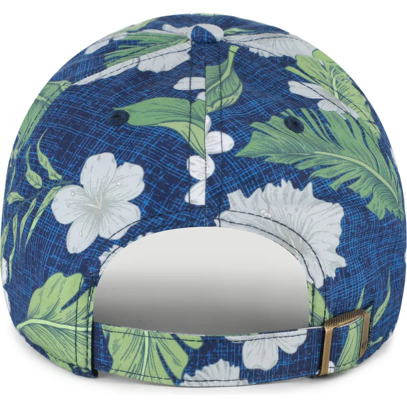 cap-kaareva-navy-blue-adjustable-strap-clean-up-beach-side-new-york-yankees-mlb-47-brand