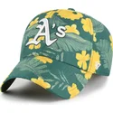 cap-kaareva-green-adjustable-strap-clean-up-beach-side-oakland-athletics-mlb-47-brand