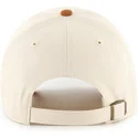 cap-kaareva-beige-adjustable-strap-marron-clean-up-mini-script-suede-visor-new-york-yankees-mlb-47-brand