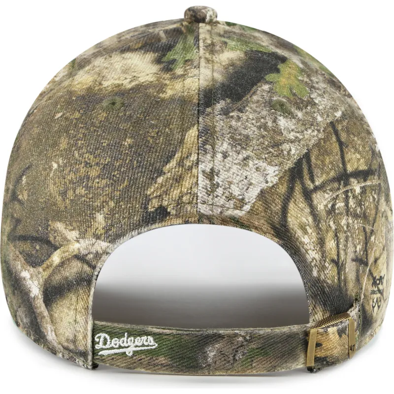 lippikset-kaareva-maastokuvio-saadettava-nauha-clean-up-realtree-los-angeles-dodgers-mlb-47-brand