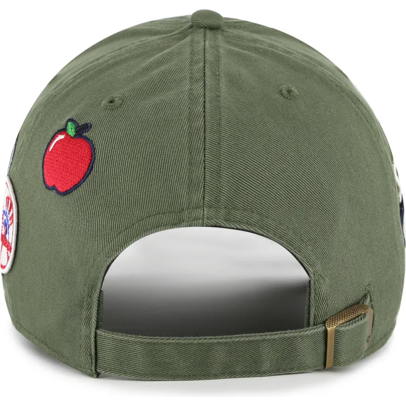 lippikset-kaareva-vihrea-saadettava-nauha-clean-up-badges-new-york-yankees-mlb-47-brand