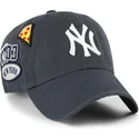 lippikset-kaareva-laivastonsininen-saadettava-nauha-clean-up-badges-vintage-new-york-yankees-mlb-47-brand