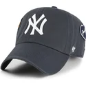 lippikset-kaareva-laivastonsininen-saadettava-nauha-clean-up-badges-vintage-new-york-yankees-mlb-47-brand