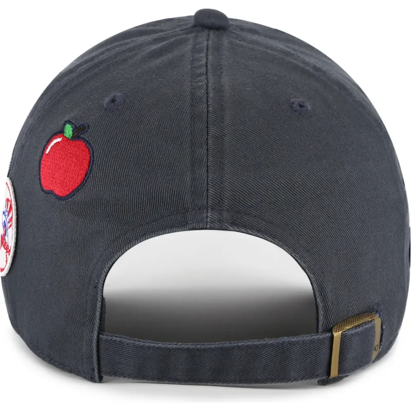 lippikset-kaareva-laivastonsininen-saadettava-nauha-clean-up-badges-vintage-new-york-yankees-mlb-47-brand