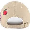 lippikset-kaareva-khaki-saadettava-nauha-clean-up-badges-new-york-yankees-mlb-47-brand
