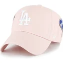 lippikset-kaareva-vaaleanpunainen-saadettava-nauha-clean-up-badges-los-angeles-dodgers-mlb-47-brand