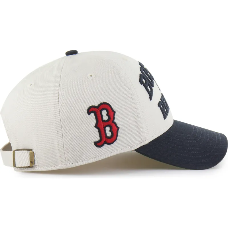 cap-kaareva-beige-adjustable-strap-mvp-broke-line-boston-red-sox-mlb-47-brand cap-kaareva-beige-adjustable-strap-mvp-broke-line-boston-red-sox-mlb-47-brand
