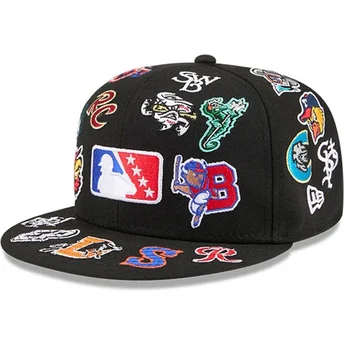 Lippikset litteä musta istuva 59FIFTY All Over MiLB New Era
