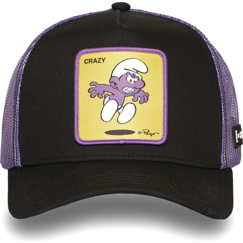 lippikset-kaareva-rekka-musta-snapback-smu-craz-purppuraviiruparta-smurffit-capslab lippikset-kaareva-rekka-musta-snapback-smu-craz-purppuraviiruparta-smurffit-capslab