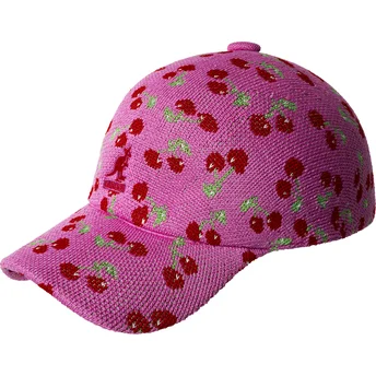 Lippikset kaareva vaaleanpunainen säädettävä nauha Cherry Spacecap Kangol