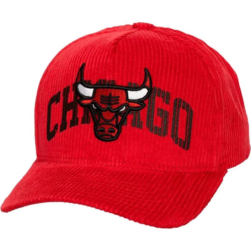 lippikset-kaareva-punainen-snapback-arch-stamp-pro-chicago-bulls-nba-mitchell-ness
