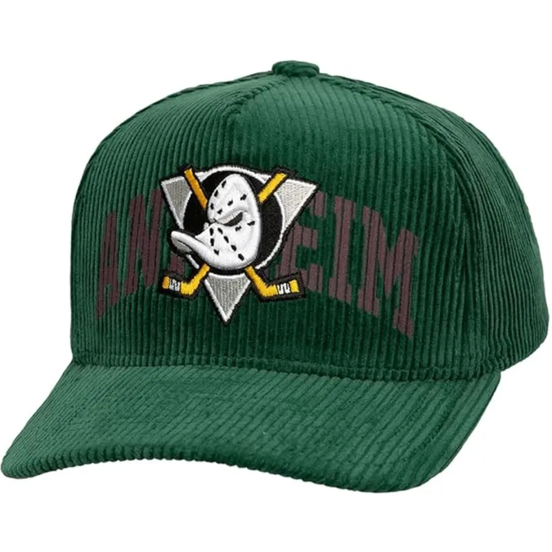 lippikset-kaareva-vihrea-snapback-arch-stamp-pro-anaheim-ducks-nhl-mitchell-ness