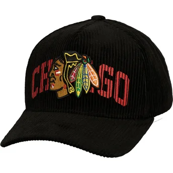 Lippikset kaareva musta snapback Arch Stamp Pro Chicago Blackhawks NHL Mitchell & Ness