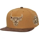 lippikset-littea-ruskea-saadettava-nauha-coffee-strapback-chicago-bulls-nba-mitchell-ness