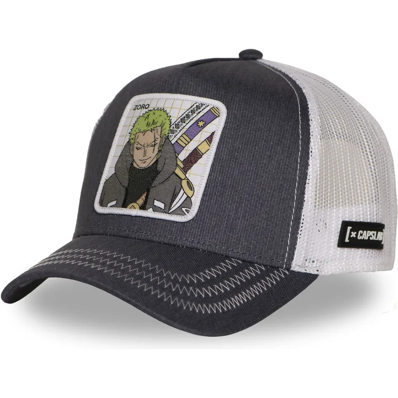 lippikset-kaareva-rekka-harmaa-snapback-op7-zorb-roronoa-zoro-one-piece-capslab