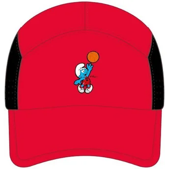 Lippikset kaareva punainen snapback SMU2 DUNB Smurffit Capslab