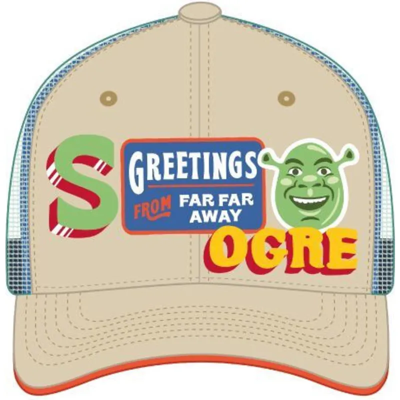 capslab-shrek-shr1-cpspatcb-beige-and-green-trucker-hat