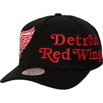 Cap kaareva black snapback Busted Pro Detroit Red Wings NHL Mitchell & Ness