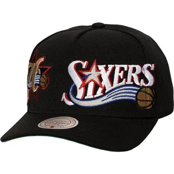 Cap kaareva black snapback Busted Pro Philadelphia 76ers NBA Mitchell & Ness