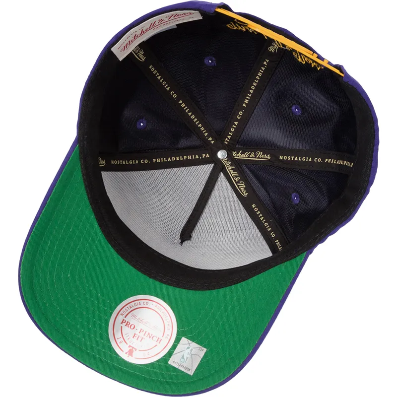 mitchell-ness-curved-brim-shady-suede-pro-los-angeles-lakers-nba-purple-snapback-cap