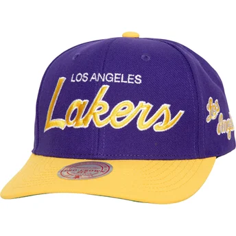 Cap kaareva violet snapback Team Script 2.0 Pro Los Angeles Lakers NBA Mitchell & Ness