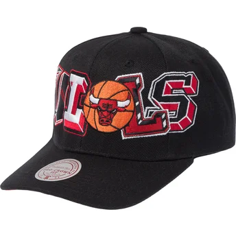 Lippikset kaareva musta snapback Hyper Type Pro Chicago Bulls NBA Mitchell & Ness