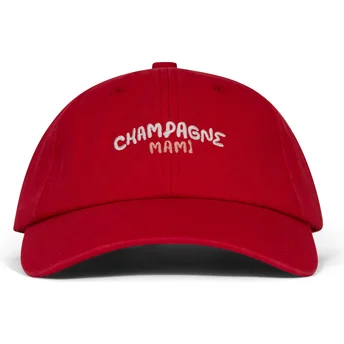 Pica Pica Curved Brim Champagne Mami Red Adjustable Cap