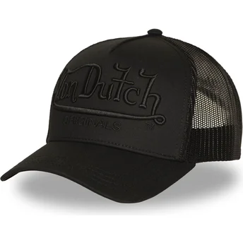Lippikset kaareva rekka musta snapback EMB03 Von Dutch