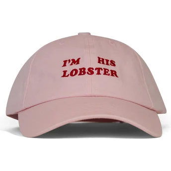 Lippikset kaareva vaaleanpunainen säädettävä nauha I'm His Lobster Pica Pica