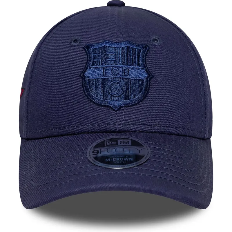 lippikset-kaareva-laivastonsininen-snapback-lapsille-9forty-m-crown-graphic-fc-barcelona-laliga-new-era