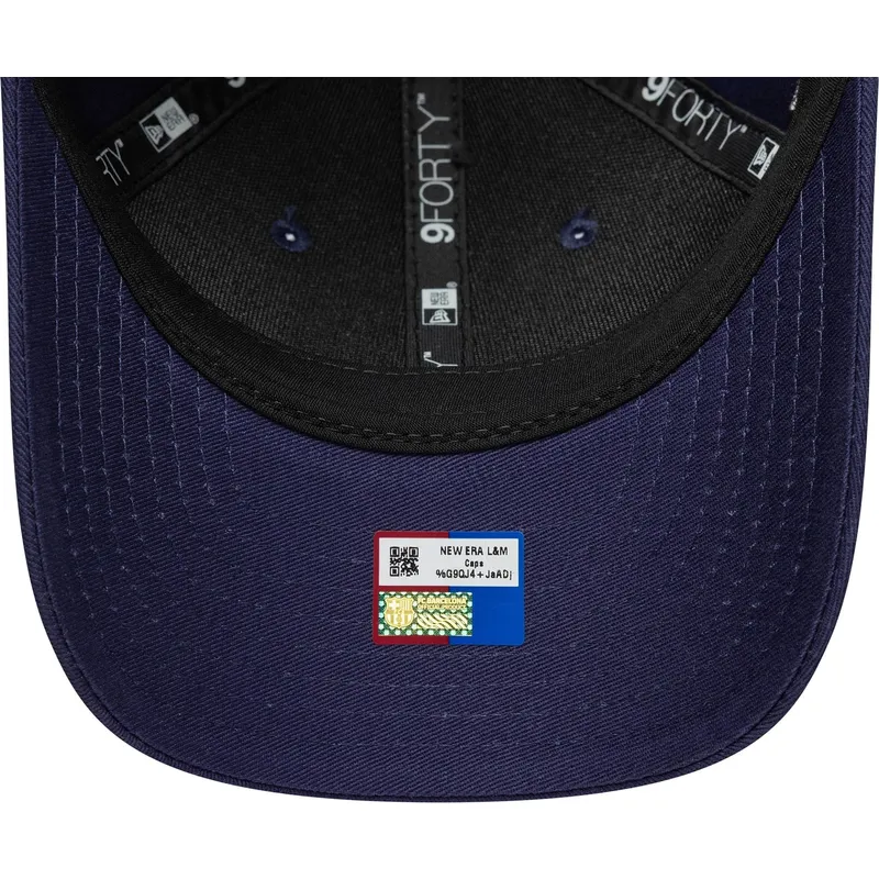 lippikset-kaareva-laivastonsininen-snapback-lapsille-9forty-m-crown-graphic-fc-barcelona-laliga-new-era