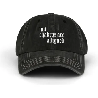 Cap kaareva black adjustable strap Pica Pica