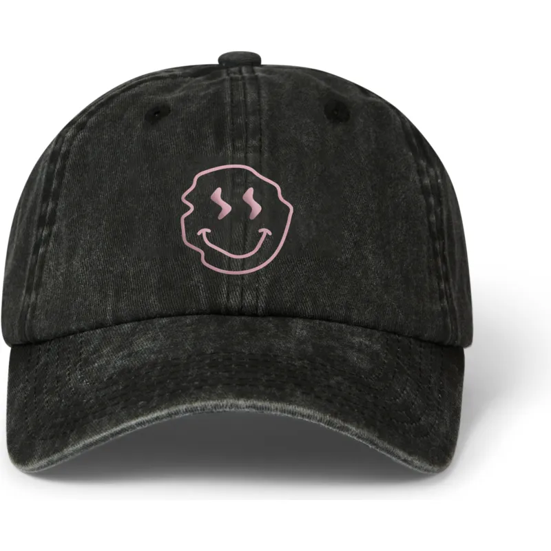 lippikset-kaareva-musta-saadettava-nauha-smiley-washed-pica-pica