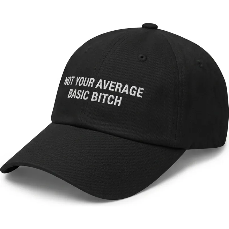 lippikset-kaareva-musta-saadettava-nauha-not-your-average-basic-bitch-pica-pica lippikset-kaareva-musta-saadettava-nauha-not-your-average-basic-bitch-pica-pica