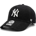 lippikset-kaareva-musta-snapback-mvp-dt-denim-new-york-yankees-mlb-47-brand