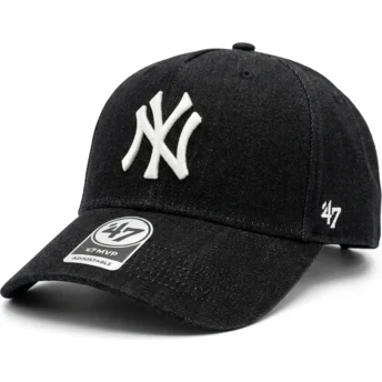 Cap kaareva black snapback MVP DT Denim New York Yankees MLB 47 Brand