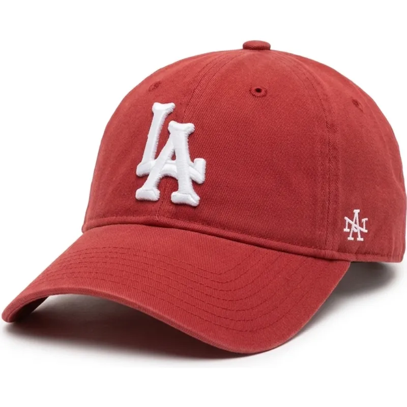 lippikset-kaareva-punainen-saadettava-nauha-archive-los-angeles-dodgers-mlb-american-needle