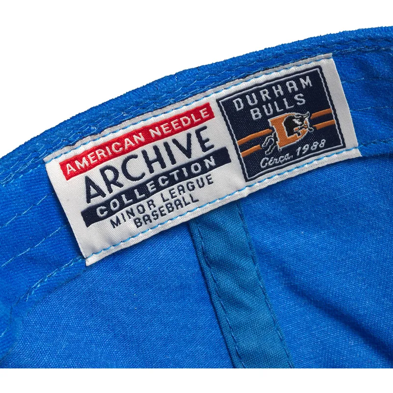 cap-kaareva-blue-adjustable-strap-archive-durham-bulls-milb-american-needle cap-kaareva-blue-adjustable-strap-archive-durham-bulls-milb-american-needle